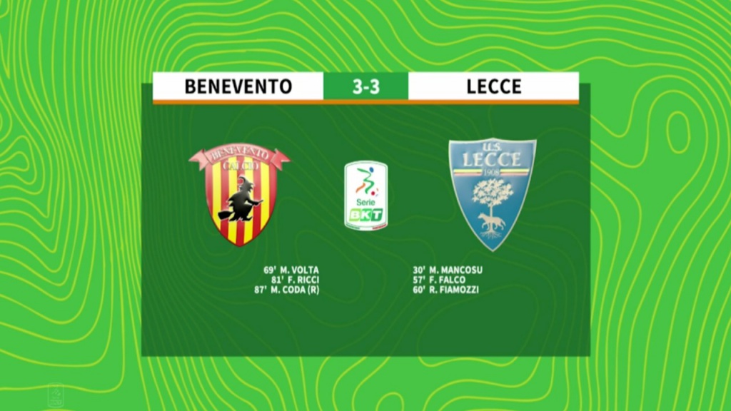 benevento-lecce-3-3