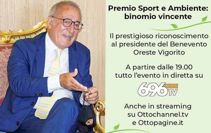 al-presidente-vigorito-il-premio-sport-e-ambiente-segui-la-diretta-su-696tv