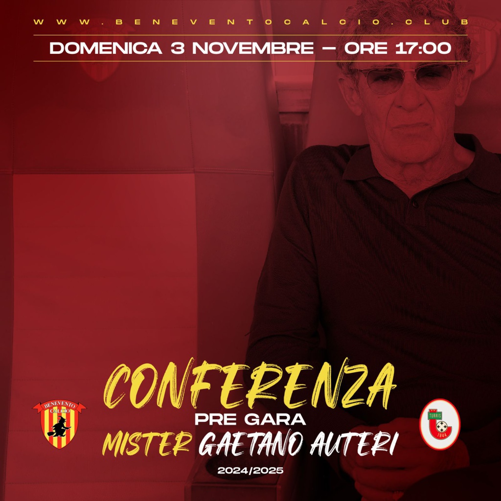 serie-c-now-benevento-turris-conferenza-pre-gara-di-mister-auteri